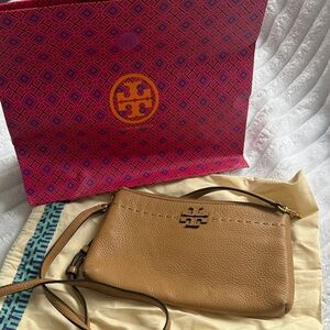 Tory Burch Tan Leather Crossbody Bag